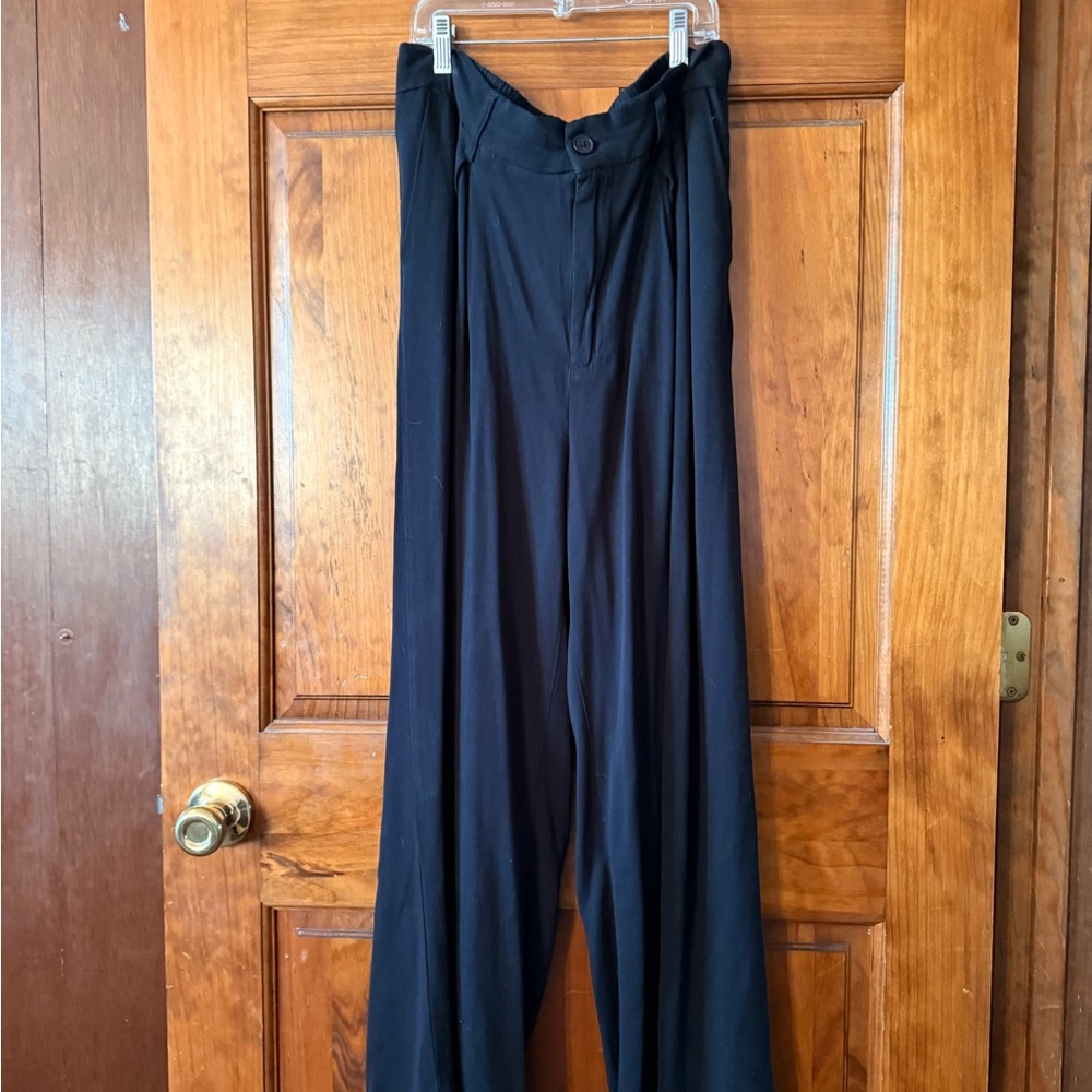 Rachel Zoe Black Wide-Leg Trousers